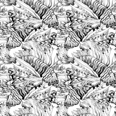Deniz lionfish desen