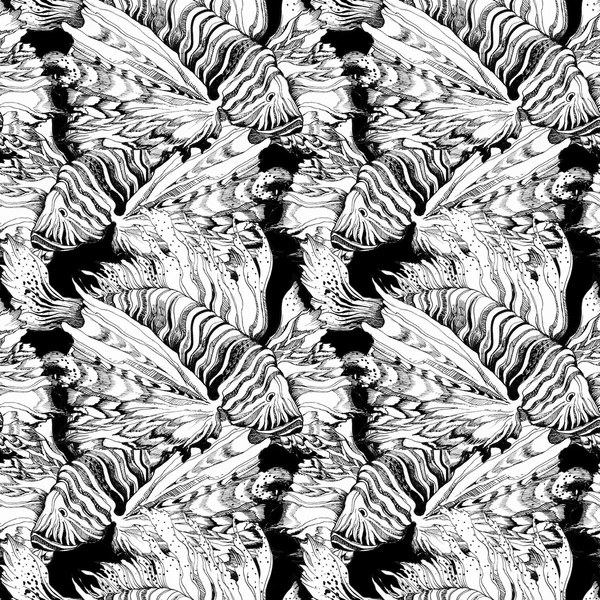 Marine lionfish pattern — Stock Photo, Image