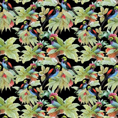 Egzotik kuşlar arka plan