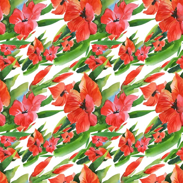 Suluboya Bahçe Glayöl çiçek