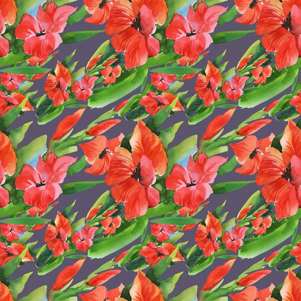 Suluboya Bahçe Glayöl çiçek