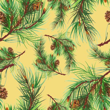 Çam kozalaklı dallar