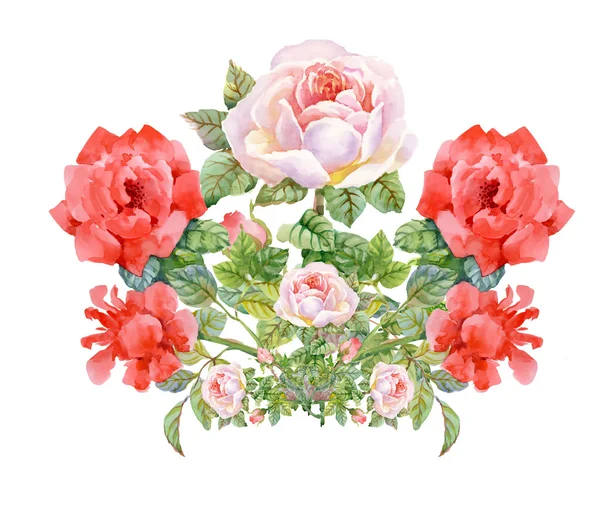 Blooming roses pattern — Stock Photo, Image