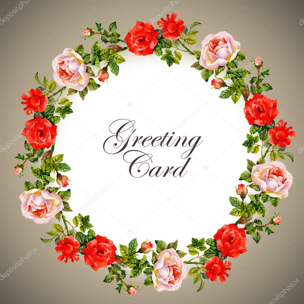 greeting card frame background