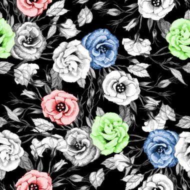 Bahçe gül tek renkli çiçekler