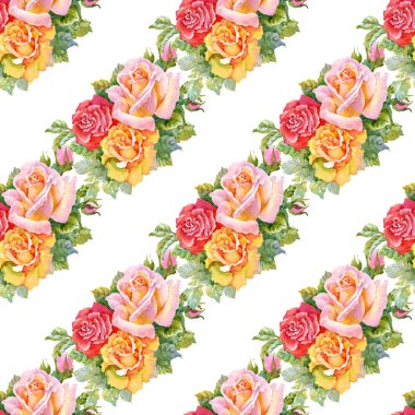 Bahçe çiçek açan gül çiçek