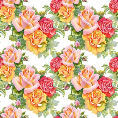 Bahçe çiçek açan gül çiçek