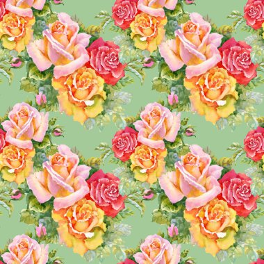 Bahçe çiçek açan gül çiçek