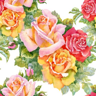 Bahçe çiçek açan gül çiçek