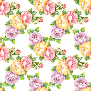 Bahçe çiçek açan gül çiçek