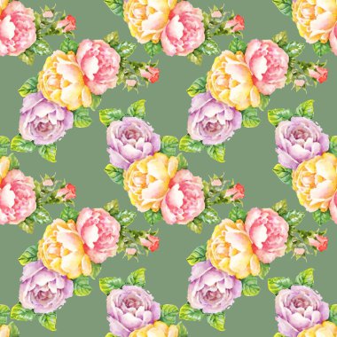 Bahçe çiçek açan gül çiçek