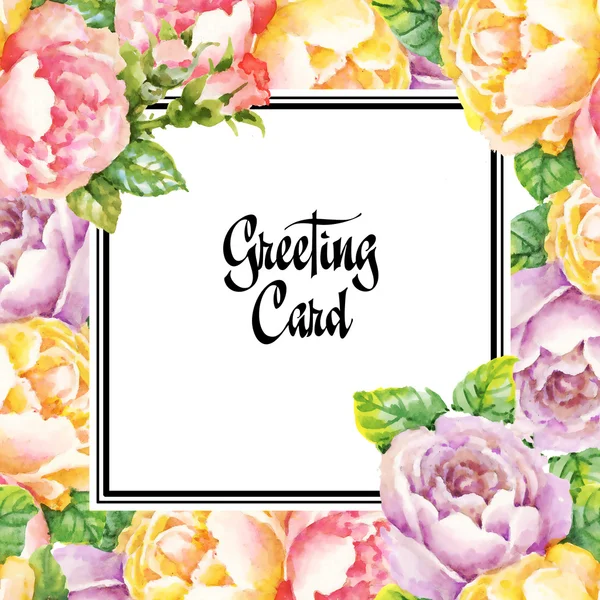 Üdvözlés kártya minta — Stock Fotó
