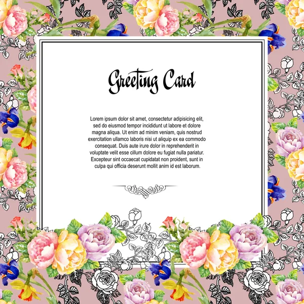 Greeting card pattern — Stock Photo, Image