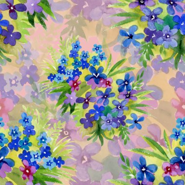 Çiçekler pürüzsüz desen