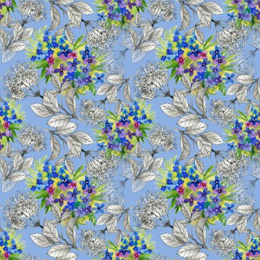 siyah beyaz ve renkli çiçekler