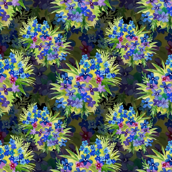 Blommor sömlös mönster — Stockfoto
