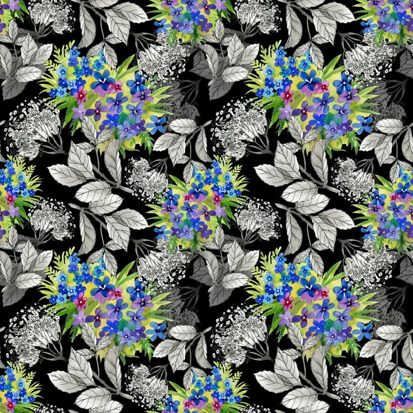 Fiori monocromatici e colorati — Foto Stock