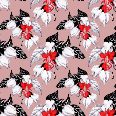 Çiçeklerle kusursuz desen