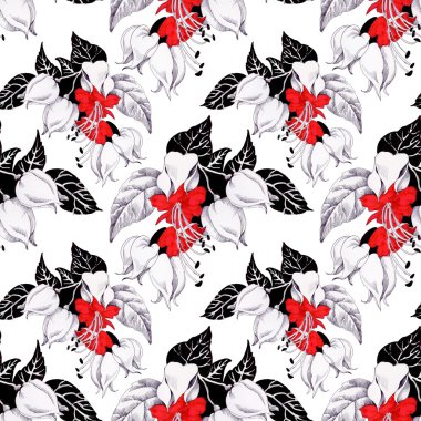 Çiçeklerle kusursuz desen