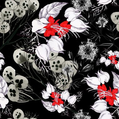 Çiçeklerle kusursuz desen