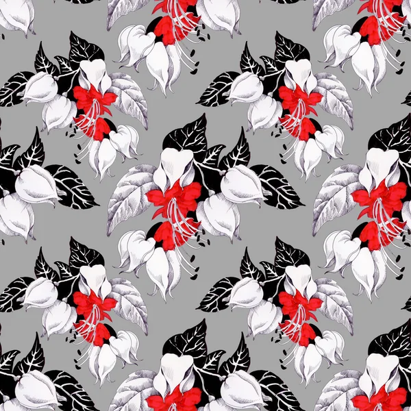 Seamless pattern with flowers