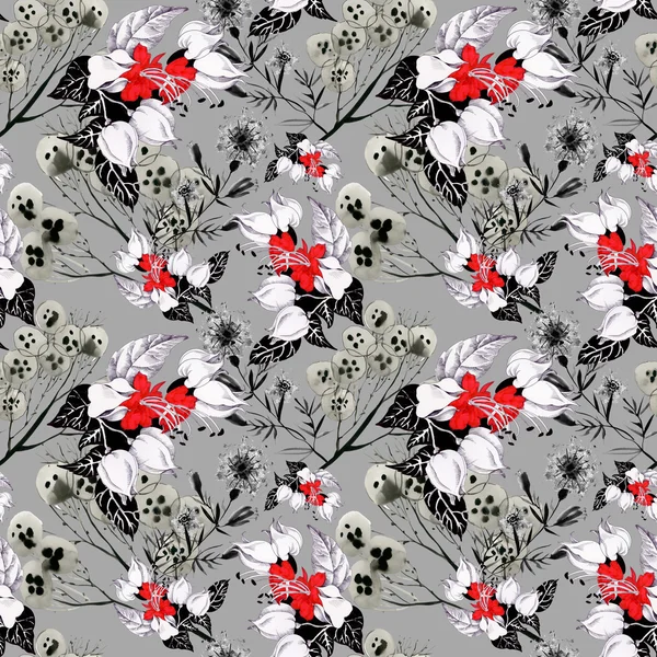 Seamless pattern with flowers — Stock Photo, Image