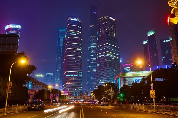 Shanghai por la noche — Foto de Stock