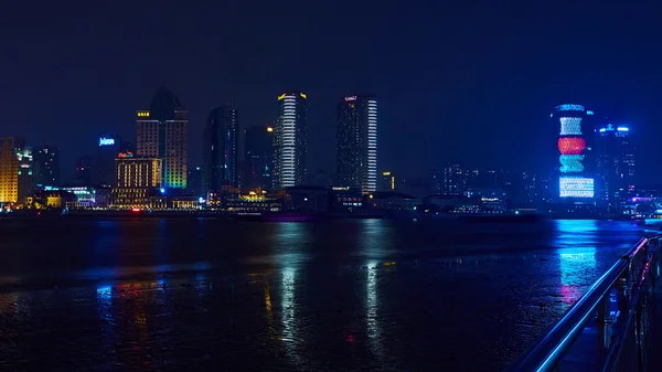 Bellissimo bund shanghai di notte, Cina — Foto Stock