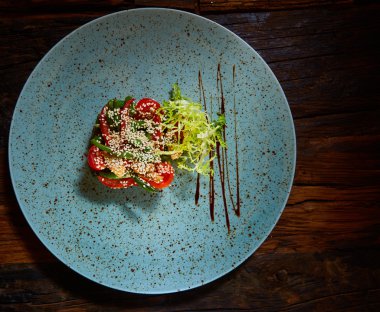 Sağlıklı salata, yakın çekim