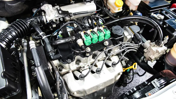 Closeup photo of clean motor block — Stock Photo, Image