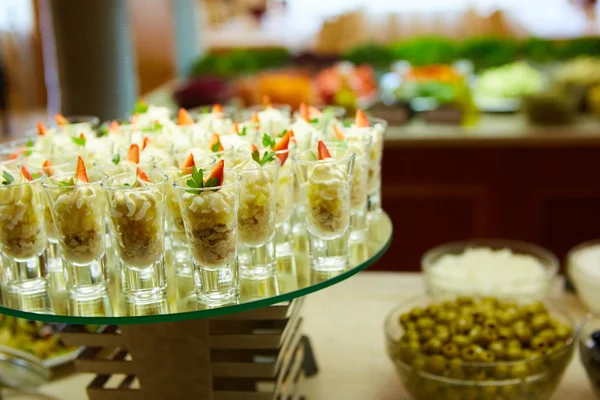 Dessert table for party. akes and sweetness. Shallow dof