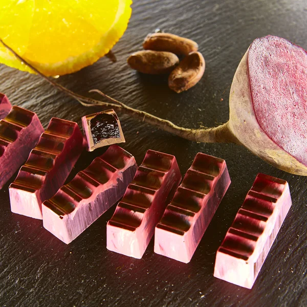 Conjunto de chocolate candie , — Fotografia de Stock
