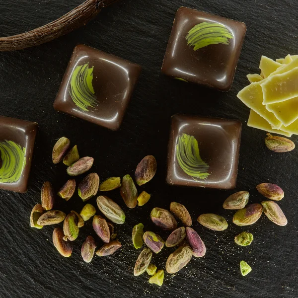 Uppsättning av choklad candie, — Stockfoto
