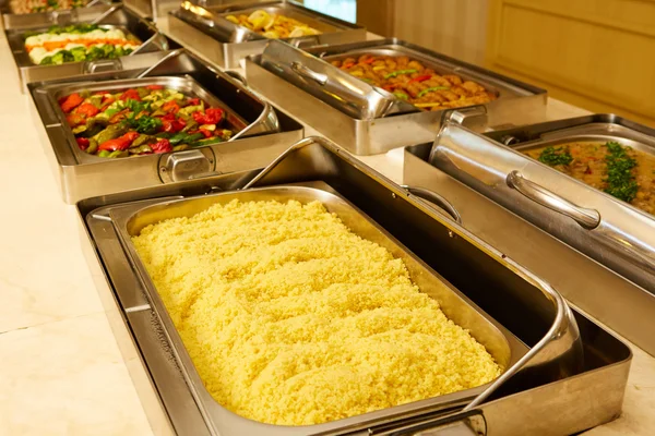 Buffet in hotel — Stock Photo, Image