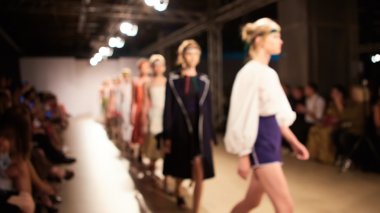 Odak dışı moda pist. Görüntü arka plan