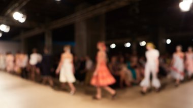 Odak dışı moda pist. Görüntü arka plan