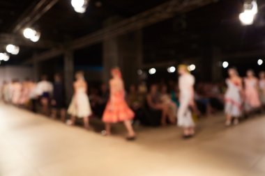 Odak dışı moda pist. Görüntü arka plan