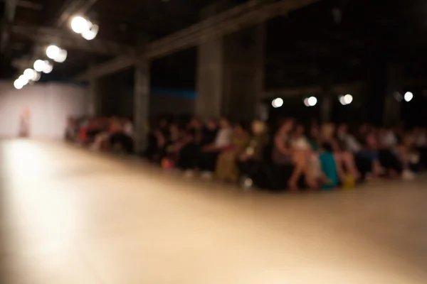 Fashion runway out of focus. The blur background — Stock Photo, Image