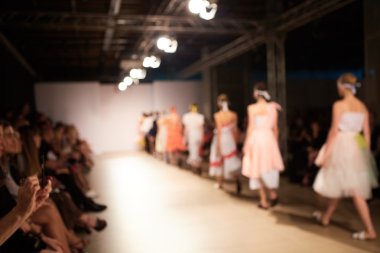 Odak dışı moda pist. Görüntü arka plan