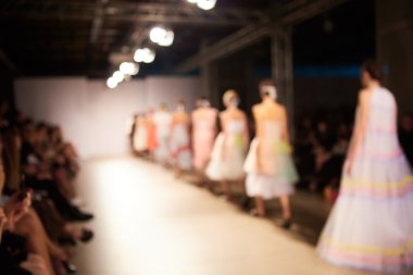 Odak dışı moda pist. Görüntü arka plan