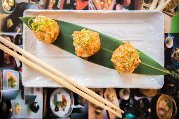 Seafood aperitivo em estilo japonês — Fotografia de Stock