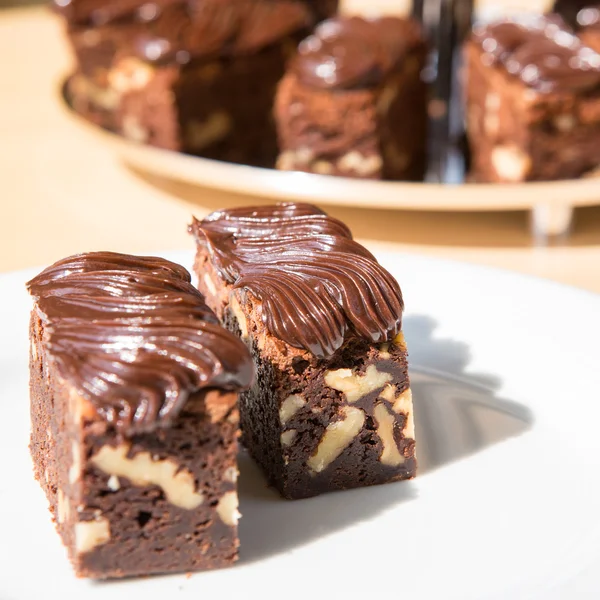 Deliziosa torta al cioccolato fondente — Foto Stock