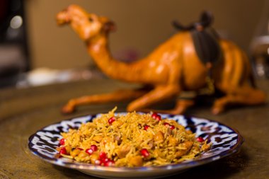 Oryantal Şah pilav, pilav, plov, etli pilav