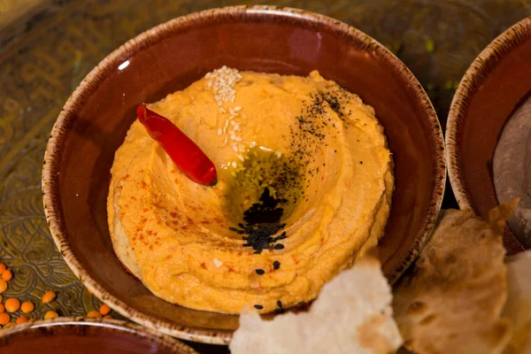 Kase krem humus — Stok fotoğraf
