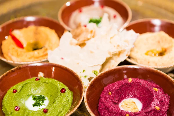 Assortiti di cucina orientale, mezze — Foto Stock