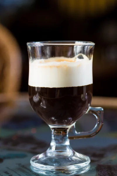 Irish coffee glas — Stockfoto