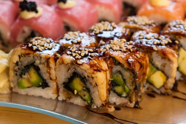 Set van Japanse sushi — Stockfoto