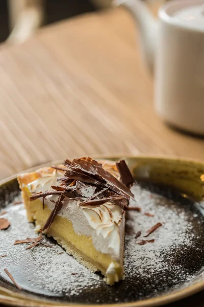 Cheesecake med choklad — Stockfoto