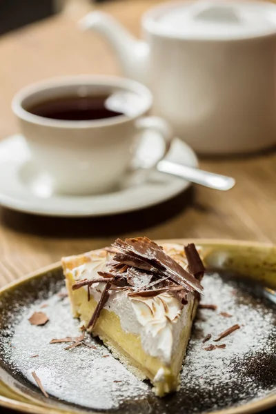 Cheesecake med choklad — Stockfoto