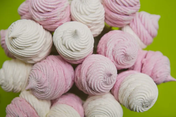 Marshmallow rosa e bianco fatti in casa — Foto Stock